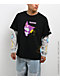 Hello Kitty® and Friends | A.LAB Kuromi™ Tokyo Skate Black & Grey 2fer Long Sleeve T-Shirt - Thumbnail image 1 of 7
