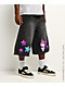 Hello Kitty® and Friends | A.LAB Kuromi™ Tokyo Skate Black Denim Shorts - Thumbnail image 6 of 6