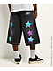 Hello Kitty® and Friends | A.LAB Kuromi™ Tokyo Skate Black Denim Shorts - Thumbnail image 2 of 6