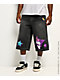 Hello Kitty® and Friends | A.LAB Kuromi™ Tokyo Skate Black Denim Shorts - Thumbnail image 1 of 6