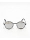 Heritage Black & Silver Round Sunglasses - Thumbnail image 2 of 2
