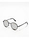 Heritage Black & Silver Round Sunglasses - Thumbnail image 1 of 2