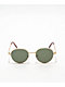 Heritage Gold & Green Round Sunglasses - Thumbnail image 2 of 2