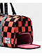 Herschel Novel Checker Clash Bolso deportivo rojo y negro