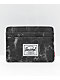 Herschel Supply Co. Charlie + Black Marble Card Wallet - Thumbnail image 1 of 4