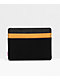 Herschel Supply Co. Charlie Black & Blaze Orange Crosshatch Cardholder Wallet