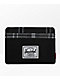 Herschel Supply Co. Charlie RFID Black & Greyscale Plaid Wallet