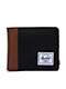 Herschel Supply Co. Hank II Black & Brown Bifold Wallet - Thumbnail image 1 of 3