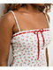 Hesperus Cherry Red & Cream Crop Tank Top - Thumbnail image 3 of 5