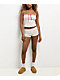 Hesperus Cherry Red & Cream Crop Tank Top - Thumbnail image 5 of 5