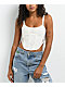 Hesperus Lace Natural Corset Crop Tank Top - Thumbnail image 1 of 3