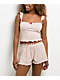 Hesperus Strawberry Red & Cream Crop Tank Top - Thumbnail image 1 of 5