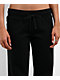 Hespurus Knit Black Wide Leg Sweatpants - Thumbnail image 3 of 4