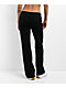 Hespurus Knit Black Wide Leg Sweatpants - Thumbnail image 2 of 4