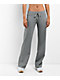 Hespurus Knit Grey Wide Leg Sweatpants - Thumbnail image 1 of 4