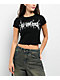 Hey Ruca Mi Vida Loca Black Crop T-Shirt - Thumbnail image 2 of 5