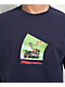 Hoddle Flowers Navy T-Shirt - Thumbnail image 2 of 2