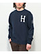 Huf Forever Navy Crewneck Sweatshirt - Thumbnail image 2 of 4