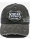 Hurley x Travis Barker Destroyed Black Wash Strapback Hat - Thumbnail image 3 of 5