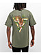 Hypland Orange Tiger Logo Olive Green T-Shirt - Thumbnail image 1 of 3