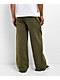 Hypland Pleated Green Sweatpants - Thumbnail image 2 of 6