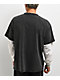 ITA Black & White Wash 2fer Long Sleeve T-Shirt - Thumbnail image 2 of 4