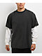 ITA Black & White Wash 2fer Long Sleeve T-Shirt - Thumbnail image 1 of 4