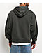 ITA Fractal Black Wash Crop Zip Hoodie - Thumbnail image 2 of 5