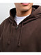 ITA Fractal Brown Wash Crop Zip Hoodie - Thumbnail image 3 of 4