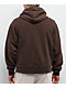 ITA Fractal Brown Wash Crop Zip Hoodie - Thumbnail image 2 of 4