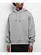 ITA Fractal Grey Crop Hoodie - Thumbnail image 1 of 3