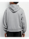 ITA Fractal Grey Crop Zip Hoodie - Thumbnail image 2 of 3