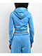 ITA Nova Blue Crop Zip Hoodie - Thumbnail image 2 of 4