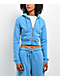 ITA Nova Blue Crop Zip Hoodie - Thumbnail image 1 of 4