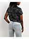 ITA Veyda Tie-Dye Black Crop T-Shirt - Thumbnail image 2 of 3