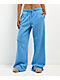 ITA Zephi Blue Wide Leg Sweatpants - Thumbnail image 1 of 4