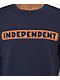 Independent Bar Logo Navy Long Sleeve Thermal T-Shirt - Thumbnail image 2 of 2