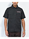 Independent Bar Logo camisa negra de manga corta a rayas de trabajo