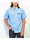 Independent Baseplate Light Blue Short Sleeve Button Up Shirt - Thumbnail image 1 of 3