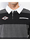 Independent Built To Grind Black & Grey Long Sleeve Rugby Shirt - Thumbnail image 2 of 2