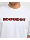 Independent Groundwork Embroidered White T-Shirt - Thumbnail image 2 of 3