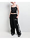 Insomnia Blessed Rhinestone Black Crop Tank Top - Thumbnail image 6 of 12