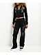 Insomnia Visuals Chains Rhinestone Black Crop Zip Hoodie - Thumbnail image 6 of 6