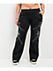 Insomnia Visuals Chains Rhinestone Black Sweatpants - Thumbnail image 3 of 7