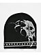 Insomnia Visuals Contrast Stitch Logo Black Skully Beanie - Thumbnail image 2 of 2