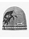 Insomnia Visuals Contrast Stitch Logo Grey Skully Beanie - Thumbnail image 1 of 2