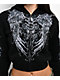 Insomnia Visuals Corset Black Crop Zip Hoodie - Thumbnail image 3 of 5