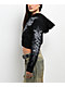 Insomnia Visuals Corset Black Crop Zip Hoodie - Thumbnail image 5 of 5