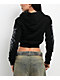 Insomnia Visuals Corset Black Crop Zip Hoodie - Thumbnail image 2 of 5