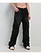 Insomnia Visuals Destroyer Black Wash Wide Leg Cargo Jeans - Thumbnail image 1 of 7